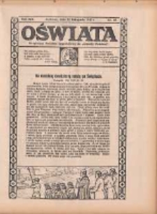 Oświata: bezpłatny dodatek tygodniowy do "Gazety Polskiej" 1931.11.22 R.19 Nr47