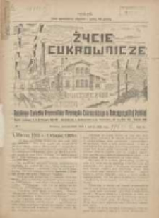 Życie Cukrownicze : miesięcznik : organ Polskiego Związku Pracowników Przemysłu Cukrowniczego w Rzeczypospolitej Polskiej 1926.03.01 R.4 Nr1