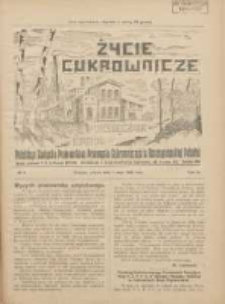 Życie Cukrownicze : miesięcznik : organ Polskiego Związku Pracowników Przemysłu Cukrowniczego w Rzeczypospolitej Polskiej 1926.05.01 R.4 Nr3