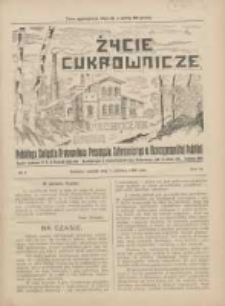 Życie Cukrownicze : miesięcznik : organ Polskiego Związku Pracowników Przemysłu Cukrowniczego w Rzeczypospolitej Polskiej 1926.06.01 R.4 Nr4