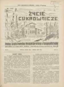 Życie Cukrownicze : miesięcznik : organ Polskiego Związku Pracowników Przemysłu Cukrowniczego w Rzeczypospolitej Polskiej 1927.01.01 R.4 Nr11