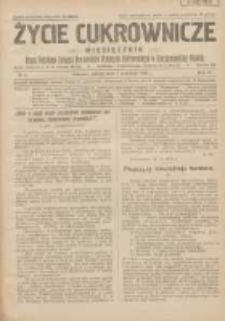 Życie Cukrownicze : miesięcznik : organ Polskiego Związku Pracowników Przemysłu Cukrowniczego w Rzeczypospolitej Polskiej 1928.09.01 R.6 Nr9