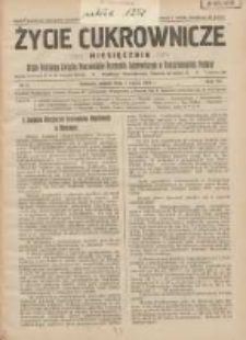 Życie Cukrownicze : miesięcznik : organ Polskiego Związku Pracowników Przemysłu Cukrowniczego w Rzeczypospolitej Polskiej 1929.03.01 R.7 Nr3