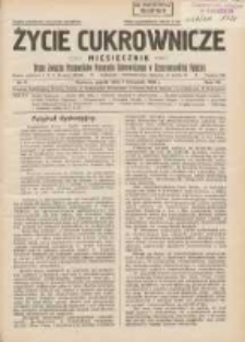 Życie Cukrownicze : miesięcznik : organ Polskiego Związku Pracowników Przemysłu Cukrowniczego w Rzeczypospolitej Polskiej 1929.11.01 R.7 Nr11
