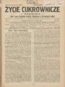 Życie Cukrownicze : miesięcznik : organ Polskiego Związku Pracowników Przemysłu Cukrowniczego w Rzeczypospolitej Polskiej 1930.02.01 R.8 Nr2