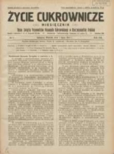Życie Cukrownicze : miesięcznik : organ Polskiego Związku Pracowników Przemysłu Cukrowniczego w Rzeczypospolitej Polskiej 1930.07.01 R.8 Nr7
