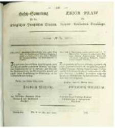 Gesetz-Sammlung für die Königlichen Preussischen Staaten. 1831 No9