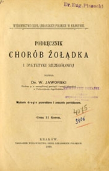 Podręcznik chorób żołądka i dietetyki szczegółowej