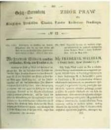 Gesetz-Sammlung für die Königlichen Preussischen Staaten. 1836 No12
