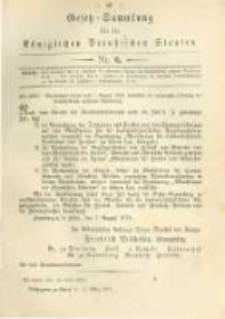 Gesetz-Sammlung für die Königlichen Preussischen Staaten. 1879.03.17 No6