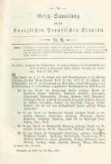 Gesetz-Sammlung für die Königlichen Preussischen Staaten. 1884.03.16 No9
