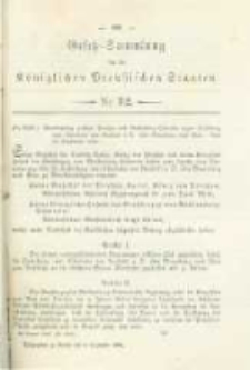 Gesetz-Sammlung f&uuml;r die K&ouml;niglichen Preussischen Staaten. 1884.12.09 No32