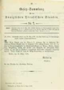 Gesetz-Sammlung für die Königlichen Preussischen Staaten. 1898.04.06 No7