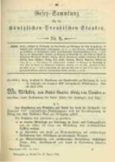 Gesetz-Sammlung für die Königlichen Preussischen Staaten. 1898.04.27 No8