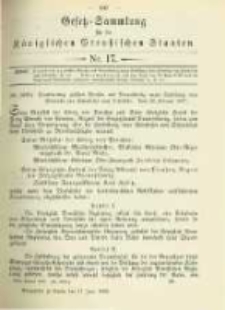Gesetz-Sammlung für die Königlichen Preussischen Staaten. 1898.06.17 No17