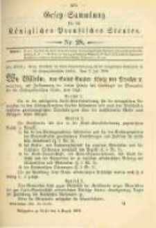 Gesetz-Sammlung für die Königlichen Preussischen Staaten. 1898.08.08 No28