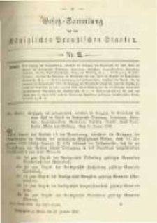 Gesetz-Sammlung für die Königlichen Preussischen Staaten. 1902.01.27 No2