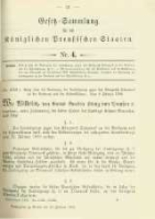 Gesetz-Sammlung für die Königlichen Preussischen Staaten. 1902.02.20 No4