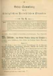 Gesetz-Sammlung f&uuml;r die K&ouml;niglichen Preussischen Staaten. 1902.04.10 No9