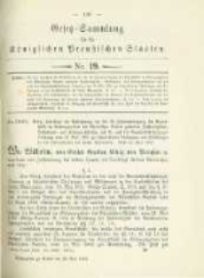 Gesetz-Sammlung für die Königlichen Preussischen Staaten. 1902.05.30 No19