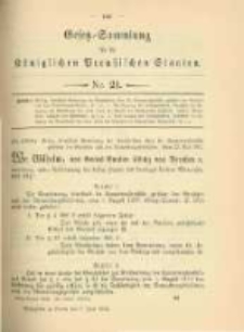 Gesetz-Sammlung für die Königlichen Preussischen Staaten. 1902.06.07 No21