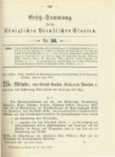 Gesetz-Sammlung für die Königlichen Preussischen Staaten. 1902.06.21 No26