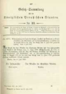 Gesetz-Sammlung für die Königlichen Preussischen Staaten. 1902.07.22 No33