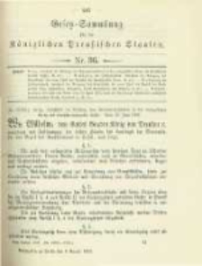 Gesetz-Sammlung für die Königlichen Preussischen Staaten. 1902.08.08 No36
