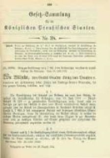 Gesetz-Sammlung für die Königlichen Preussischen Staaten. 1902.08.26 No38