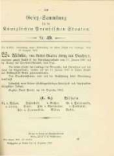 Gesetz-Sammlung für die Königlichen Preussischen Staaten. 1902.12.24 No49