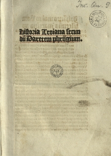 Historia Troiana secundū Daretem Phrijgium