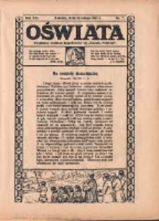 Oświata: bezpłatny dodatek tygodniowy do "Gazety Polskiej" 1933.02.12 R.21 Nr7