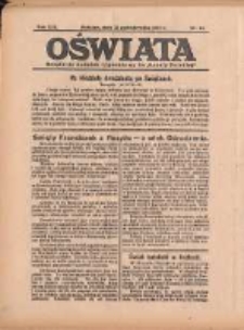 Oświata: bezpłatny dodatek tygodniowy do "Gazety Polskiej" 1933.10.22 R.21 Nr43