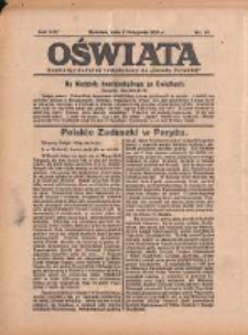 Oświata: bezpłatny dodatek tygodniowy do "Gazety Polskiej" 1933.11.05 R.21 Nr45