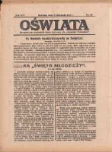 Oświata: bezpłatny dodatek tygodniowy do "Gazety Polskiej" 1933.11.19 R.21 Nr47