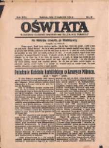 Oświata: bezpłatny dodatek tygodniowy do "Gazety Polskiej" 1934.04.29 R.22 Nr17
