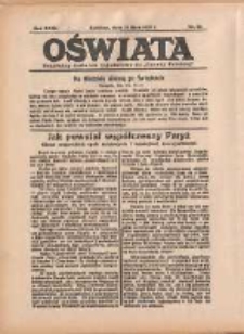 Oświata: bezpłatny dodatek tygodniowy do "Gazety Polskiej" 1935.07.28 R.23 Nr30