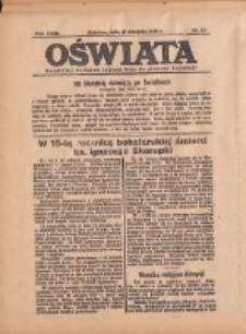 Oświata: bezpłatny dodatek tygodniowy do "Gazety Polskiej" 1935.08.18 R.23 Nr33