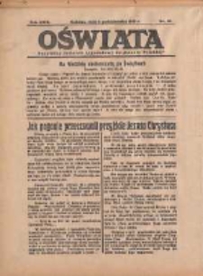 Oświata: bezpłatny dodatek tygodniowy do "Gazety Polskiej" 1935.10.06 R.23 Nr40