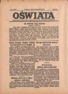 Oświata: bezpłatny dodatek tygodniowy do "Gazety Polskiej" 1935.12.08 R.23 Nr49