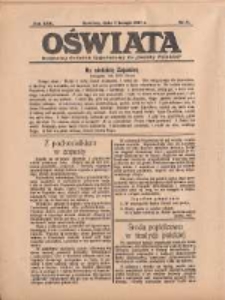 Oświata: bezpłatny dodatek tygodniowy do "Gazety Polskiej" 1937.02.07 R.25 Nr6