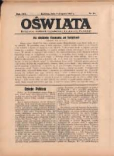 Oświata: bezpłatny dodatek tygodniowy do "Gazety Polskiej" 1937.08.08 R.25 Nr32