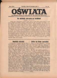 Oświata: bezpłatny dodatek tygodniowy do "Gazety Polskiej" 1937.08.22 R.25 Nr34