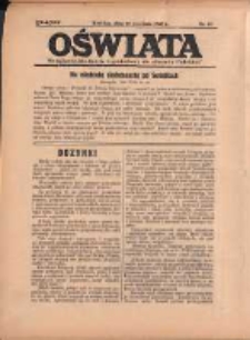 Oświata: bezpłatny dodatek tygodniowy do "Gazety Polskiej" 1937.09.12 R.25 Nr37