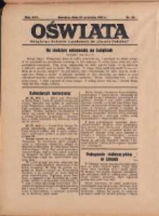 Oświata: bezpłatny dodatek tygodniowy do "Gazety Polskiej" 1937.09.19 R.25 Nr38