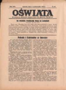 Oświata: bezpłatny dodatek tygodniowy do "Gazety Polskiej" 1937.10.17 R.25 Nr42