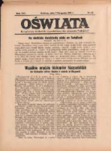 Oświata: bezpłatny dodatek tygodniowy do "Gazety Polskiej" 1937.11.07 R.25 Nr45