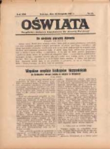 Oświata: bezpłatny dodatek tygodniowy do "Gazety Polskiej" 1937.11.28 R.25 Nr48
