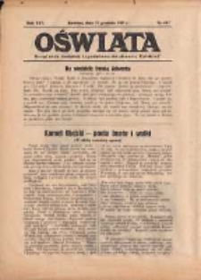 Oświata: bezpłatny dodatek tygodniowy do "Gazety Polskiej" 1937.12.12 R.25 Nr50