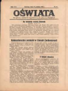 Oświata: bezpłatny dodatek tygodniowy do "Gazety Polskiej" 1937.12.19 R.25 Nr51